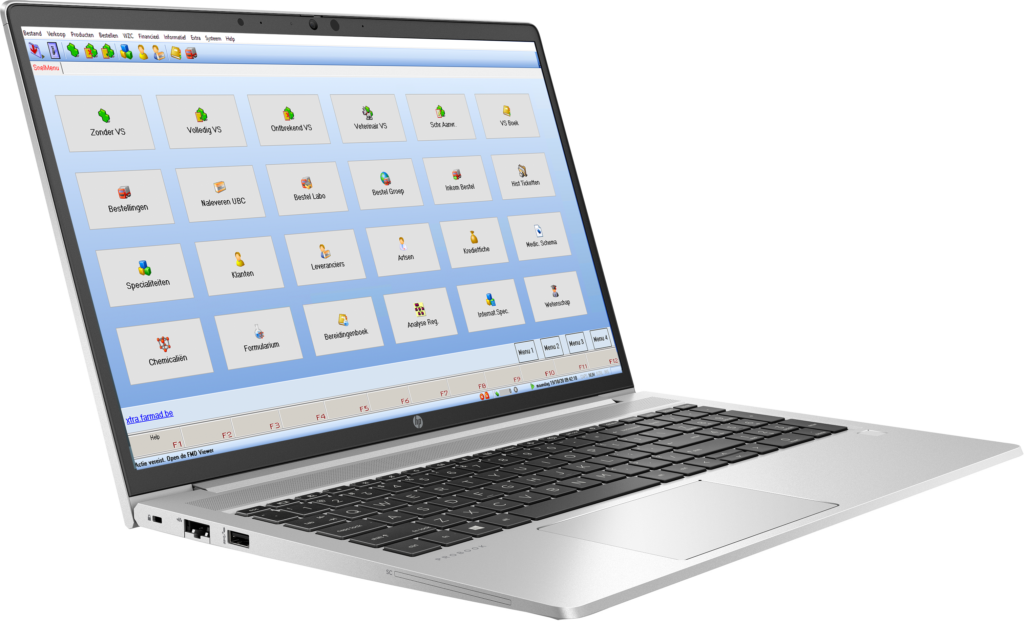 Laptop met Farmad software